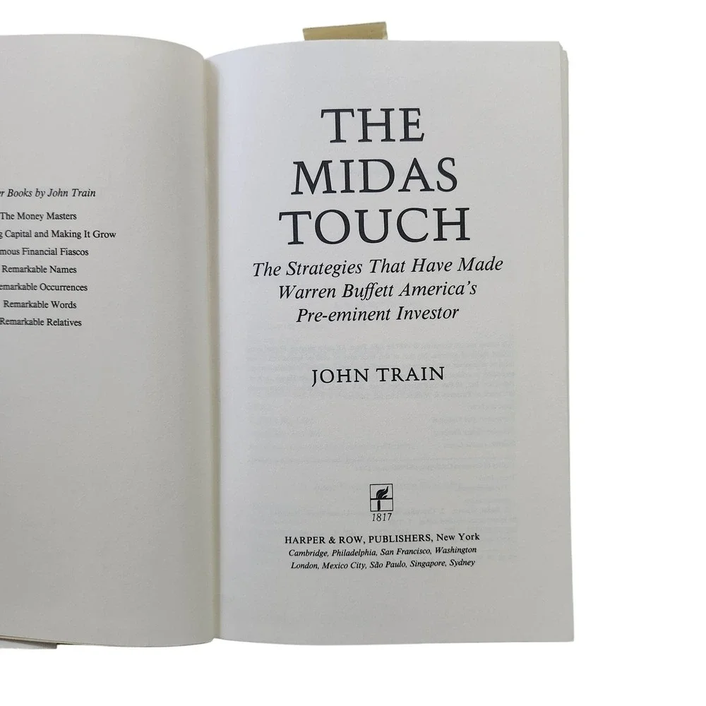 The‎ Midas Touch By John Train 1987 Warren Buffett Strategies Book Investing